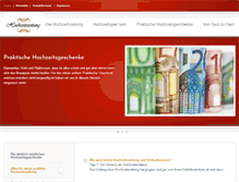 Tablet Screenshot of hochzeitszeitung.de
